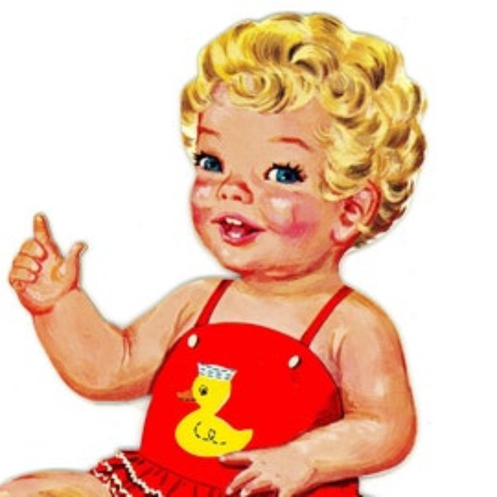PRINTABLE 1962 Baby Kim Cut-Outs Doll Paper Doll Clothes Instant Download Digita